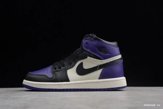 High 1 Jordan Retro Purple' OG  555088-501 555088-501 Kid Kids Air 'Court 0511